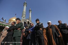تشییع پیکر مطهر هشت شهید گمنام در قم