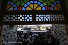 تشییع پیکر مطهر هشت شهید گمنام در قم