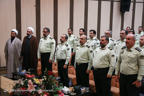 مراسم تودیع سردار محمدیان رئیس پلیس آگاهی تهران بزرگ