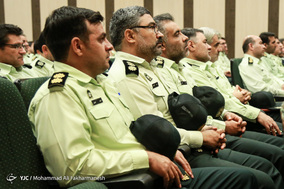مراسم تودیع سردار محمدیان رئیس پلیس آگاهی تهران بزرگ