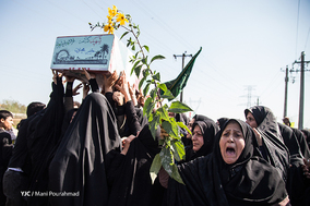 تشییع پیکر شهید گمنام در شهرستان لنگرود