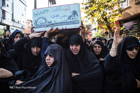 تشییع پیکر شهید گمنام در شهرستان لنگرود