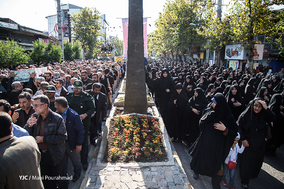 تشییع پیکر شهید گمنام در شهرستان لنگرود