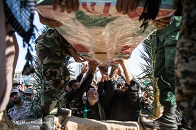 تشییع پیکر شهید گمنام در شهرستان لنگرود