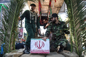 تشییع پیکر شهید گمنام در شهرستان لنگرود