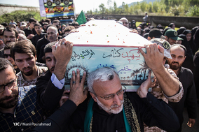 تشییع پیکر شهید گمنام در شهرستان لنگرود