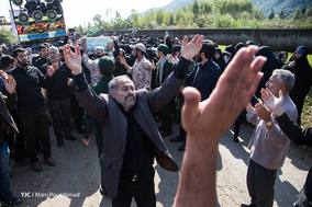 تشییع پیکر شهید گمنام در شهرستان لنگرود