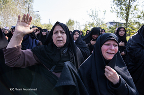 تشییع پیکر شهید گمنام در شهرستان لنگرود