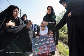 تشییع پیکر شهید گمنام در شهرستان لنگرود