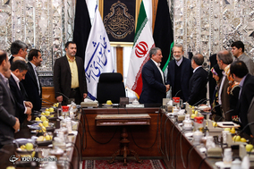 دیدار اعضای شورای شهر تهران با رئیس مجلس شورای اسلامی
