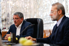 دیدار اعضای شورای شهر تهران با رئیس مجلس شورای اسلامی
