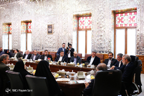 دیدار اعضای شورای شهر تهران با رئیس مجلس شورای اسلامی