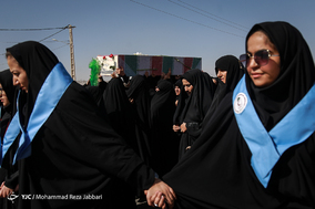 مراسم تشییع و خاکسپاری دو شهید گمنام در دانشگاه پیام نور قم