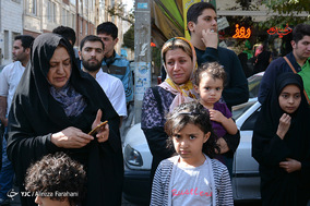 هفتمین اجتماع فداییان دو بانوی دمشق در میدان سیزده آبان