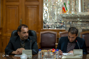 دیدار معاون اول رئیس دفتر حماس با علی لاریجانی