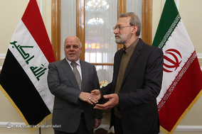 دیدار نخست وزیر عراق با رییس مجلس شورای اسلامی