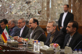 دیدار نخست وزیر عراق با رییس مجلس شورای اسلامی