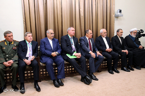 دیدار رئیس جمهور روسیه با مقام معظم رهبری