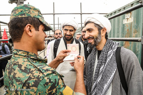 خروج زائرین اربعین از مرز مهران