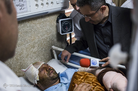 اعزام مصدومین حادثه واژگونی اتوبوس زائرین در عراق به تهران