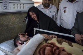 اعزام مصدومین حادثه واژگونی اتوبوس زائرین در عراق به تهران