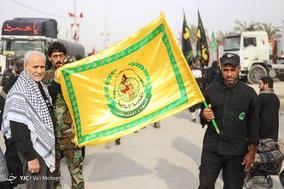 پیاده روی زائران اربعین حسینی در مسیر کربلا