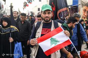 پیاده روی زائران اربعین حسینی در مسیر کربلا