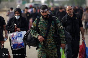 بازگشت زائران اربعین حسینی به ایران از مرز مهران