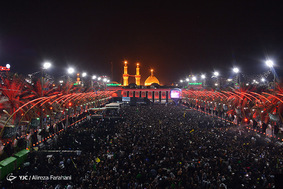 عزاداری اربعین حسینی در بین الحرمین کربلا
