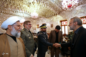 دیدار فرماندهان ارتش جمهوری اسلامی ایران با رئیس مجلس شورای اسلامی