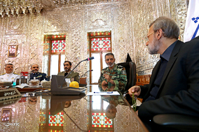 دیدار فرماندهان ارتش جمهوری اسلامی ایران با رئیس مجلس شورای اسلامی