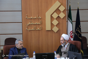 دیدار محمدباقر نوبخت با مراجع تقلید و علما / قم