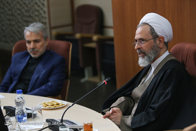دیدار محمدباقر نوبخت با مراجع تقلید و علما / قم