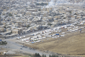 بازدید علی لاریجانی از مناطق زلزله زده کرمانشاه