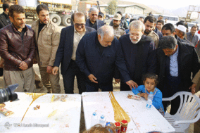 بازدید علی لاریجانی از مناطق زلزله زده کرمانشاه