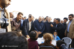 بازدید علی لاریجانی از مناطق زلزله زده کرمانشاه