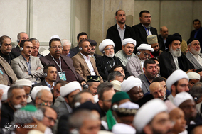 دیدار شرکت‌کنندگان در اجلاس محبان اهل بیت (ع) و مسئله تکفیری‌ها با رهبر معظم انقلاب