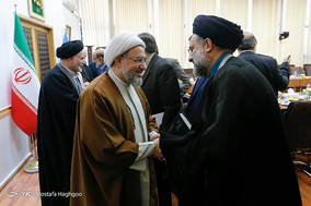 دیدار آیت الله اراکی دبیرکل مجمع جهانی تقریب مذاهب با رئیس رسانه ملی