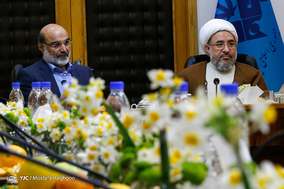 دیدار آیت الله اراکی دبیرکل مجمع جهانی تقریب مذاهب با رئیس رسانه ملی