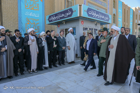 صبحگاه مشترک یگان های نظامی وانتظامی جهت تجدید بیعت با امام زمان (ع) - قم