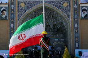 صبحگاه مشترک یگان های نظامی وانتظامی جهت تجدید بیعت با امام زمان (ع) - قم