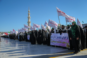 صبحگاه مشترک یگان های نظامی وانتظامی جهت تجدید بیعت با امام زمان (ع) - قم