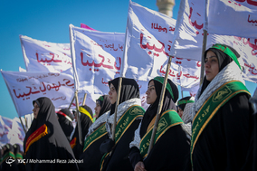 صبحگاه مشترک یگان های نظامی وانتظامی جهت تجدید بیعت با امام زمان (ع) - قم