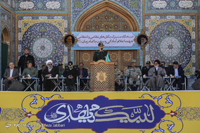 صبحگاه مشترک یگان های نظامی وانتظامی جهت تجدید بیعت با امام زمان (ع) - قم
