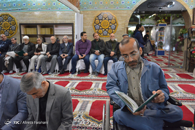 مراسم ختم حبیب اله چایچیان در مسجد بلال