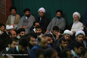 مراسم عمامه گذاری طلاب توسط مراجع تقلید-قم
