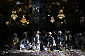 مراسم جشن میلاد پیامبر اکرم (ص) و امام جعفر صادق (ع) در حرم مطهر رضوی