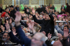مراسم جشن میلاد پیامبر اکرم (ص) و امام جعفر صادق (ع) در حرم مطهر رضوی