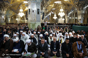 مراسم جشن میلاد پیامبر اکرم (ص) و امام جعفر صادق (ع) در حرم مطهر رضوی