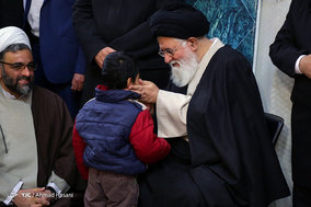 مراسم جشن میلاد پیامبر اکرم (ص) و امام جعفر صادق (ع) در حرم مطهر رضوی